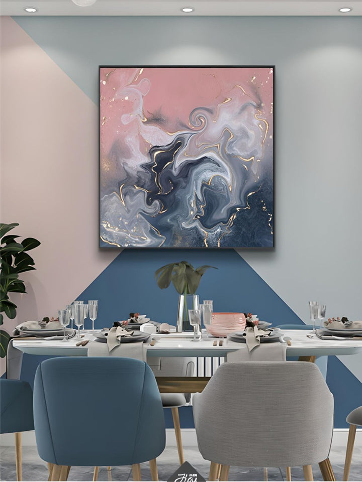Modern Abstract Liquid Marble Wall Art Fine Art 
