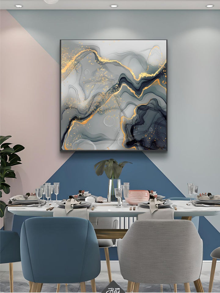 Modern Abstract Liquid Marble Wall Art Fine Art 