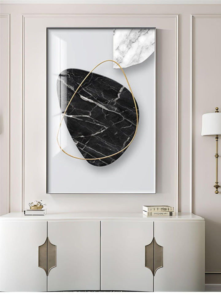 Abstract Marble Curves 3d Effect Geometric Wall Art Fine Art Canvas Prints Modern Pictures For Luxury Living Room Dining Room Home Office Art Decor