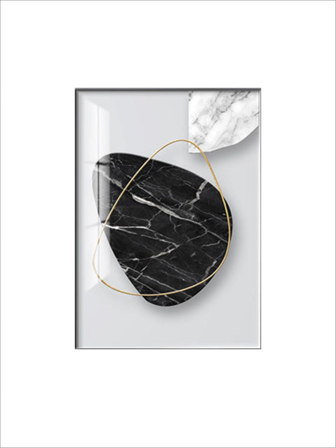 Abstract Marble Curves 3d Effect Geometric Wall Art Fine Art Canvas Prints Modern Pictures For Luxury Living Room Dining Room Home Office Art Decor
