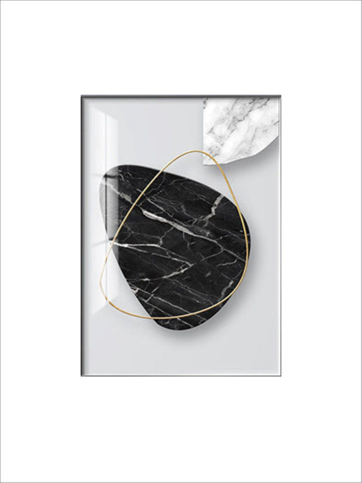 Abstract Marble Curves 3d Effect Geometric Wall Art Fine Art Canvas Prints Modern Pictures For Luxury Living Room Dining Room Home Office Art Decor