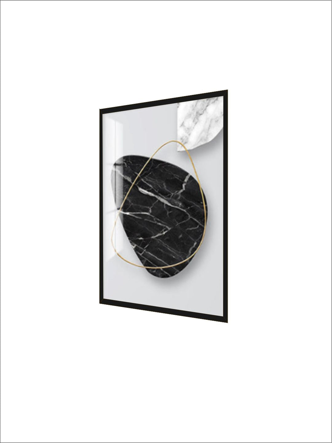 Abstract Marble Curves 3d Effect Geometric Wall Art Fine Art Canvas Prints Modern Pictures For Luxury Living Room Dining Room Home Office Art Decor