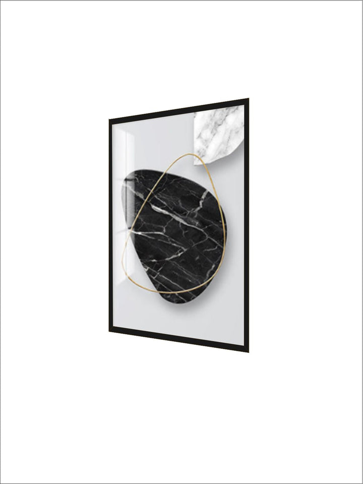Abstract Marble Curves 3d Effect Geometric Wall Art Fine Art Canvas Prints Modern Pictures For Luxury Living Room Dining Room Home Office Art Decor