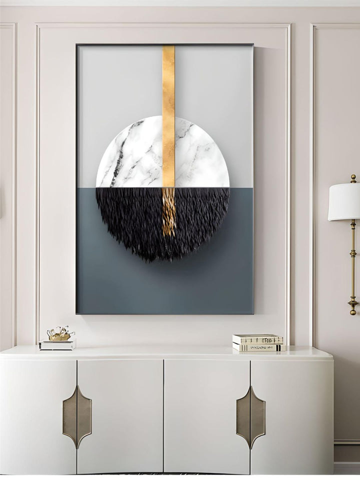 Abstract Marble Curves 3d Effect Geometric Wall Art Fine Art Canvas Prints Modern Pictures For Luxury Living Room Dining Room Home Office Art Decor