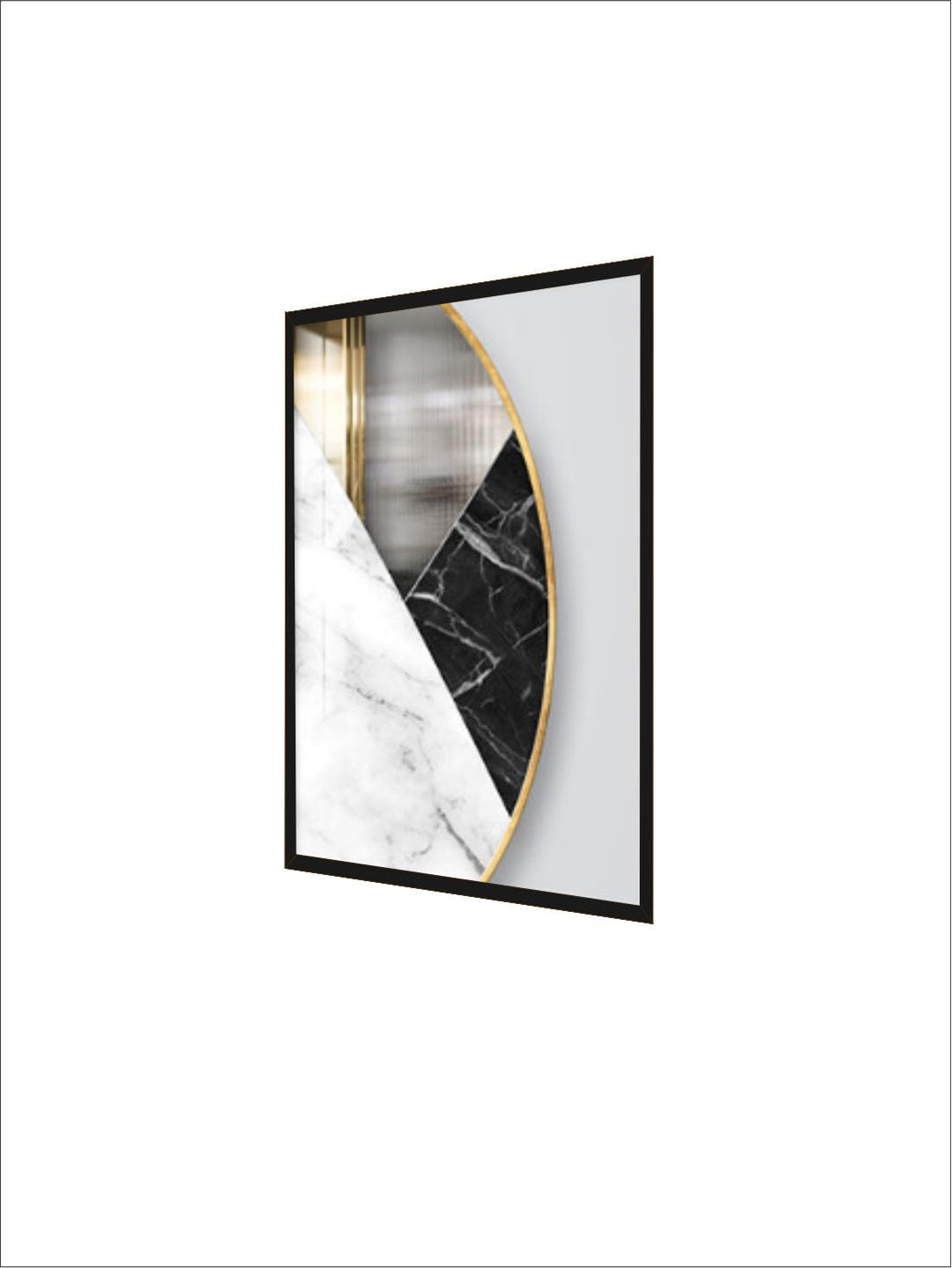 Abstract Marble Curves 3d Effect Geometric Wall Art Fine Art Canvas Prints Modern Pictures For Luxury Living Room Dining Room Home Office Art Decor