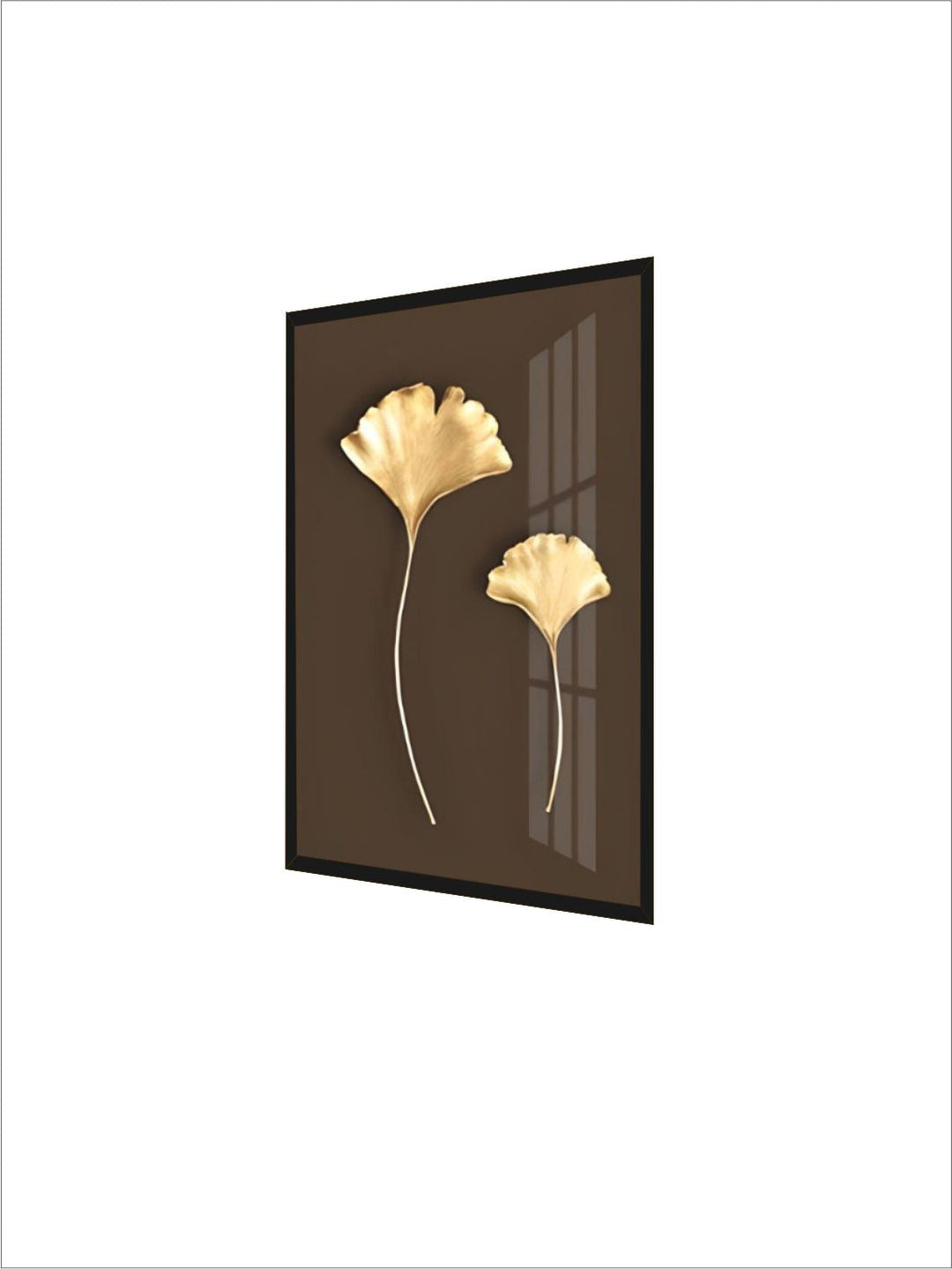 Abstract Minimalist Golden Leaf Wall Art Fine Art Canvas Prints Elegant Botanical Pictures For Luxury Living Room Dining Room Home Office Decor