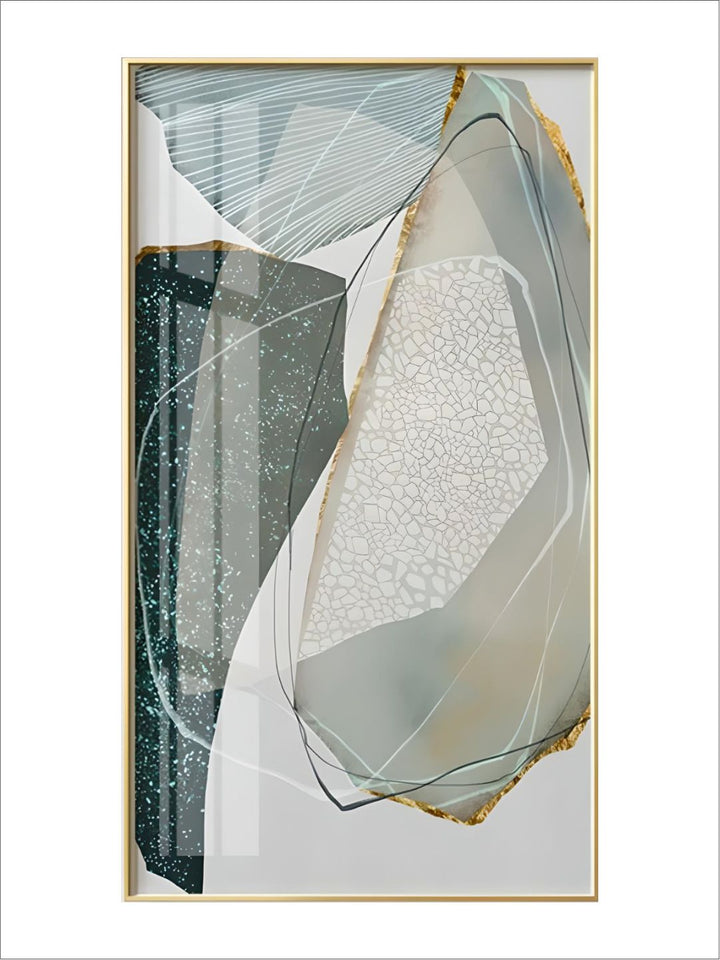 Abstract Pebbles Contemporary Wall Art Geomorphic Agate Marble Design Fine Art 
