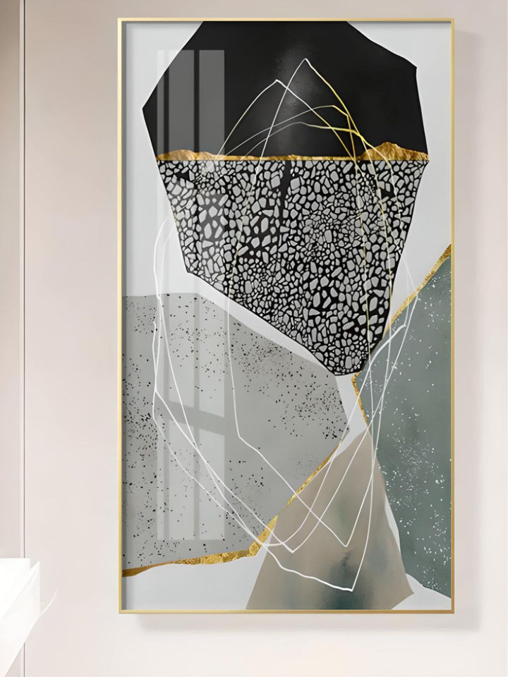 Abstract Pebbles Contemporary Wall Art Geomorphic Agate Marble Design Fine Art 