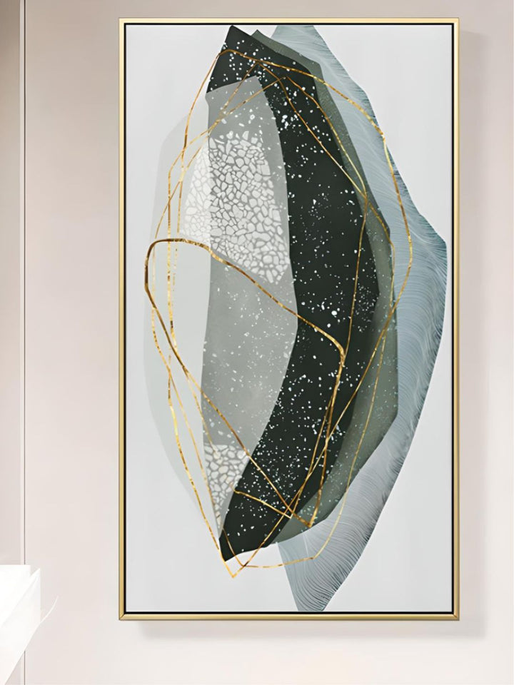 Abstract Pebbles Contemporary Wall Art Geomorphic Agate Marble Design Fine Art 