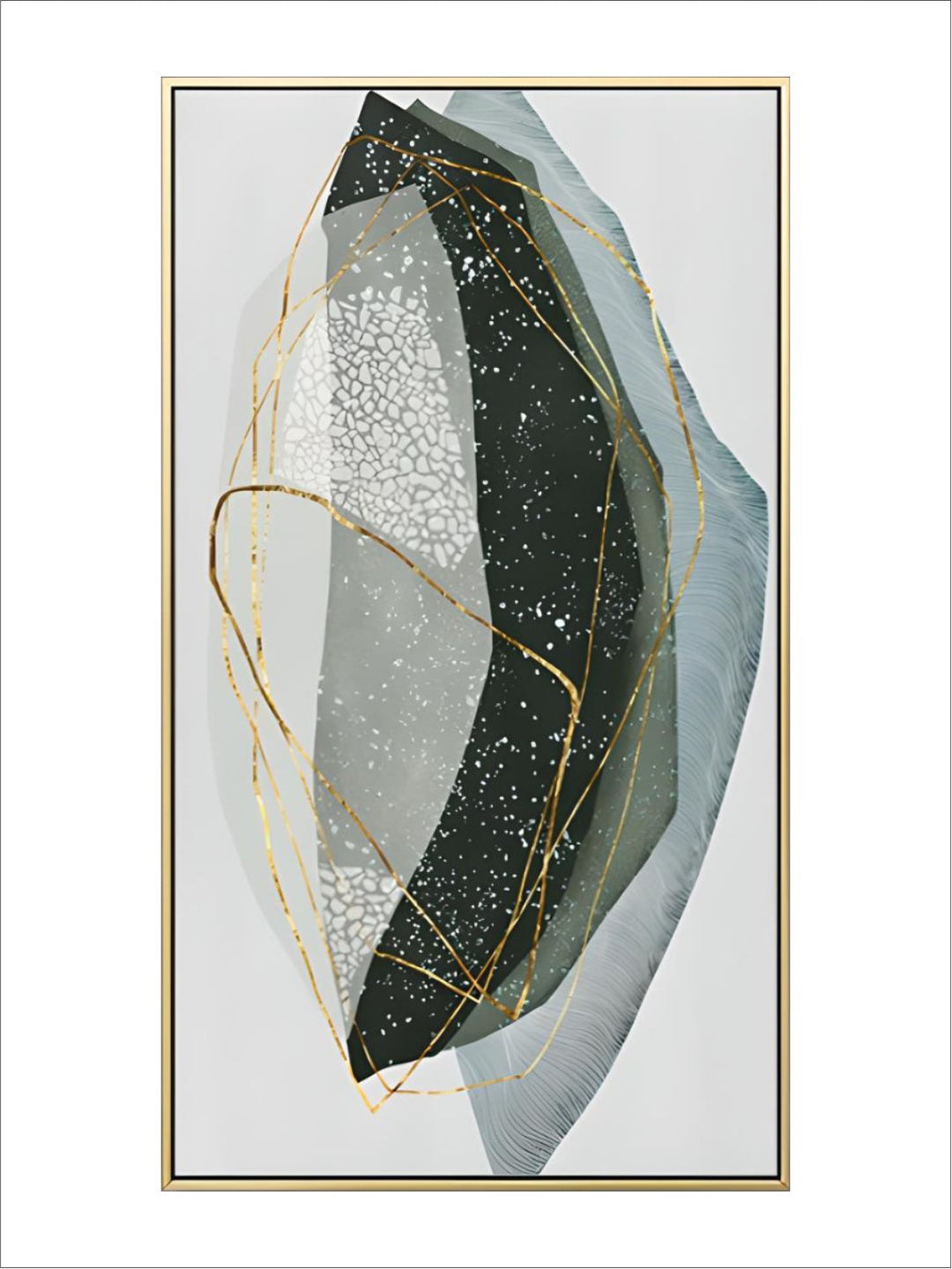 Abstract Pebbles Contemporary Wall Art Geomorphic Agate Marble Design Fine Art 