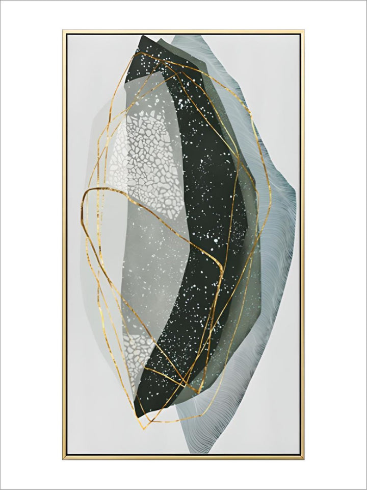 Abstract Pebbles Contemporary Wall Art Geomorphic Agate Marble Design Fine Art 