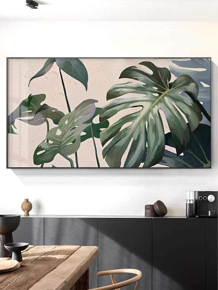 Tropical Green Leaves Wall Art Fine Art C