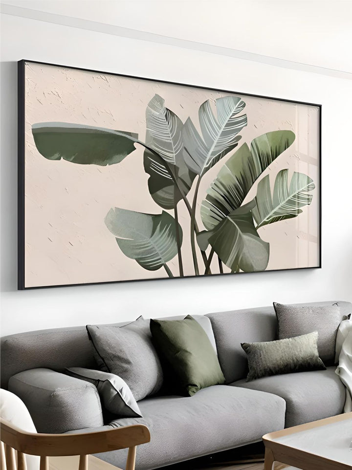 Tropical Green Leaves Wall Art Fine Art C