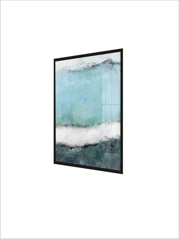 Abstract Shades Of Blue Black Wall Art Fine Art Canvas Prints Modern Boutique Pictures For Living Room Dining Room Contemporary Home Wall Art Decor