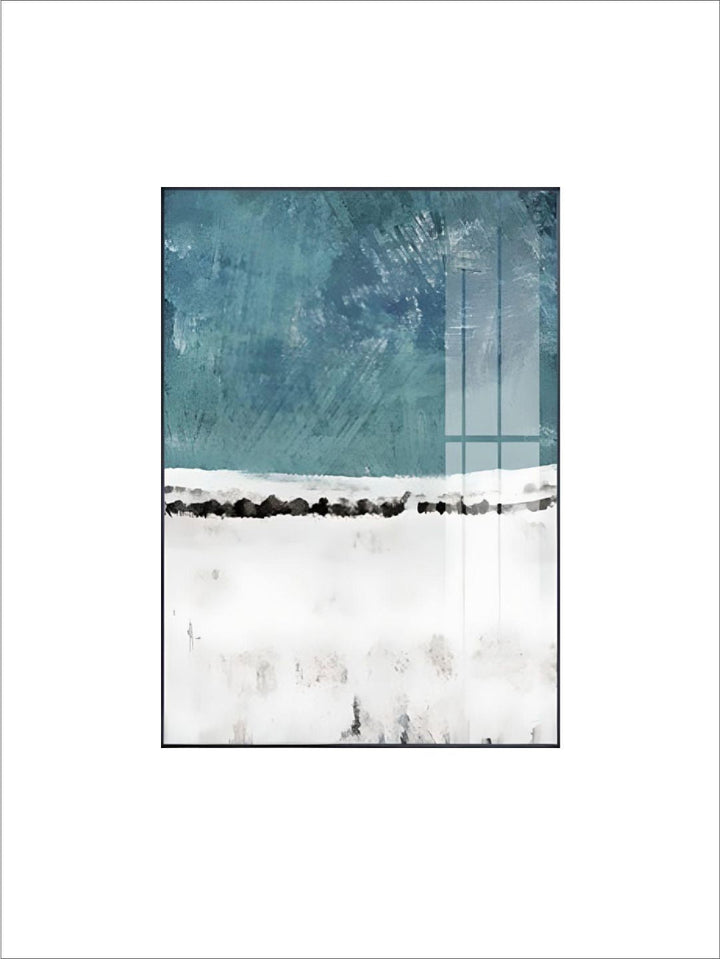 Abstract Shades Of Blue Black Wall Art Fine Art Canvas Prints Modern Boutique Pictures For Living Room Dining Room Contemporary Home Wall Art Decor