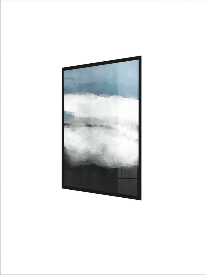 Abstract Shades Of Blue Black Wall Art Fine Art Canvas Prints Modern Boutique Pictures For Living Room Dining Room Contemporary Home Wall Art Decor