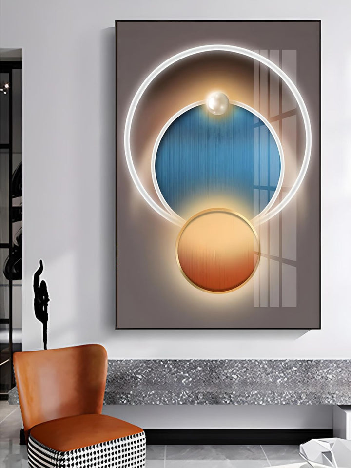 Abstract Futuristic Elements Modern Aesthetics Wall Art 