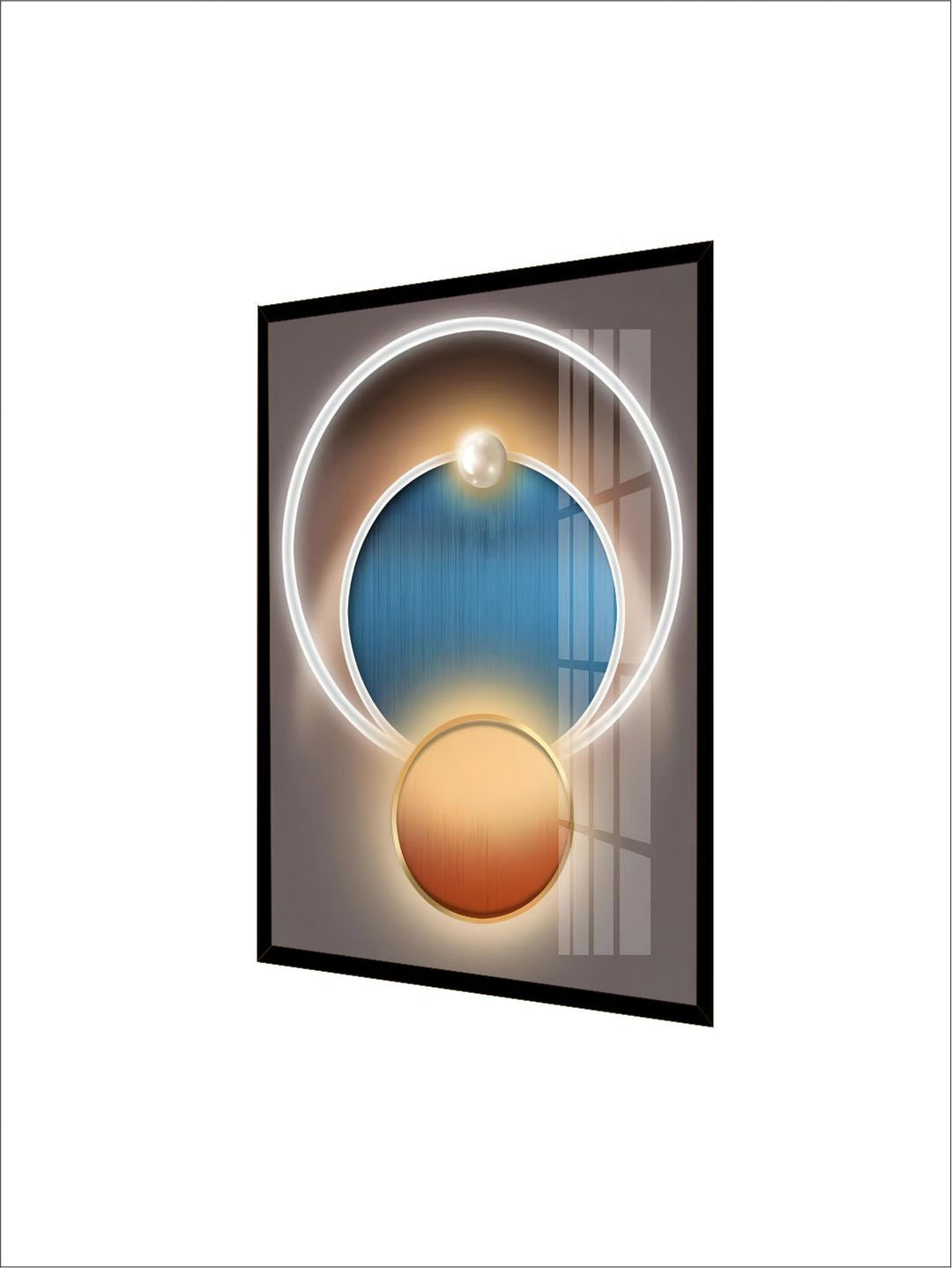 Abstract Futuristic Elements Modern Aesthetics Wall Art 