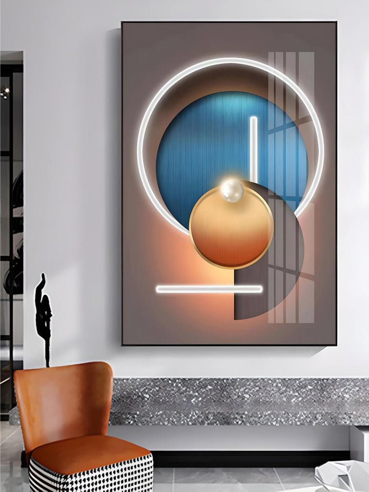 Abstract Futuristic Elements Modern Aesthetics Wall Art 