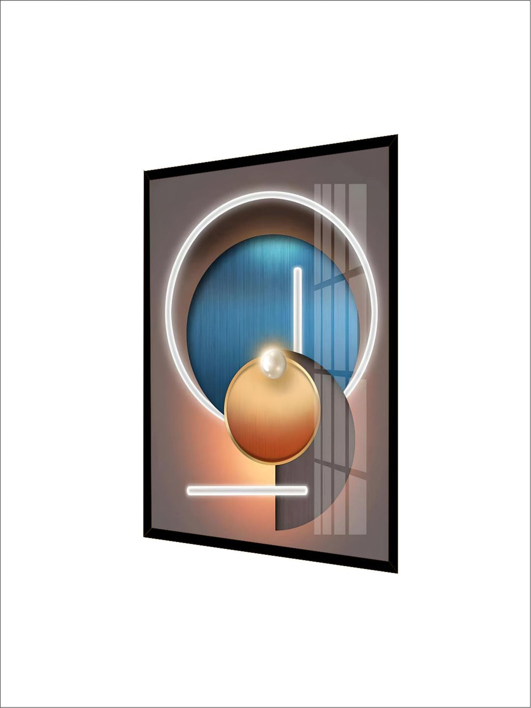 Abstract Futuristic Elements Modern Aesthetics Wall Art 