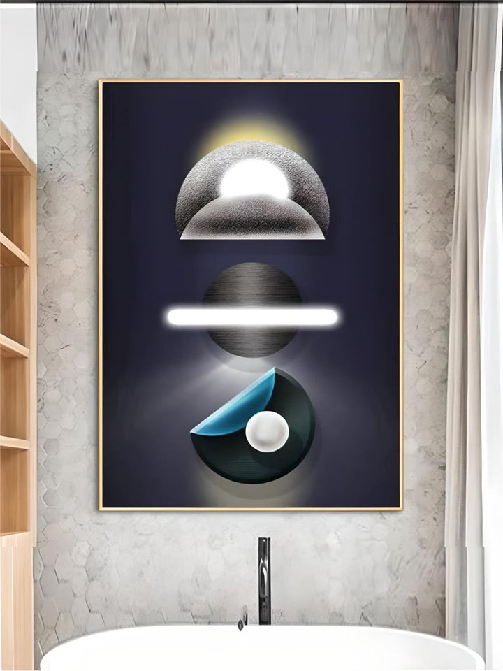 Abstract Futuristic Elements Modern Aesthetics Wall Art 