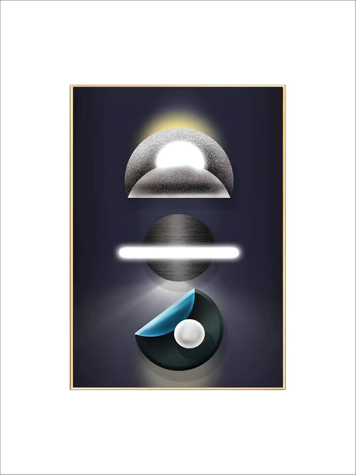 Abstract Futuristic Elements Modern Aesthetics Wall Art 