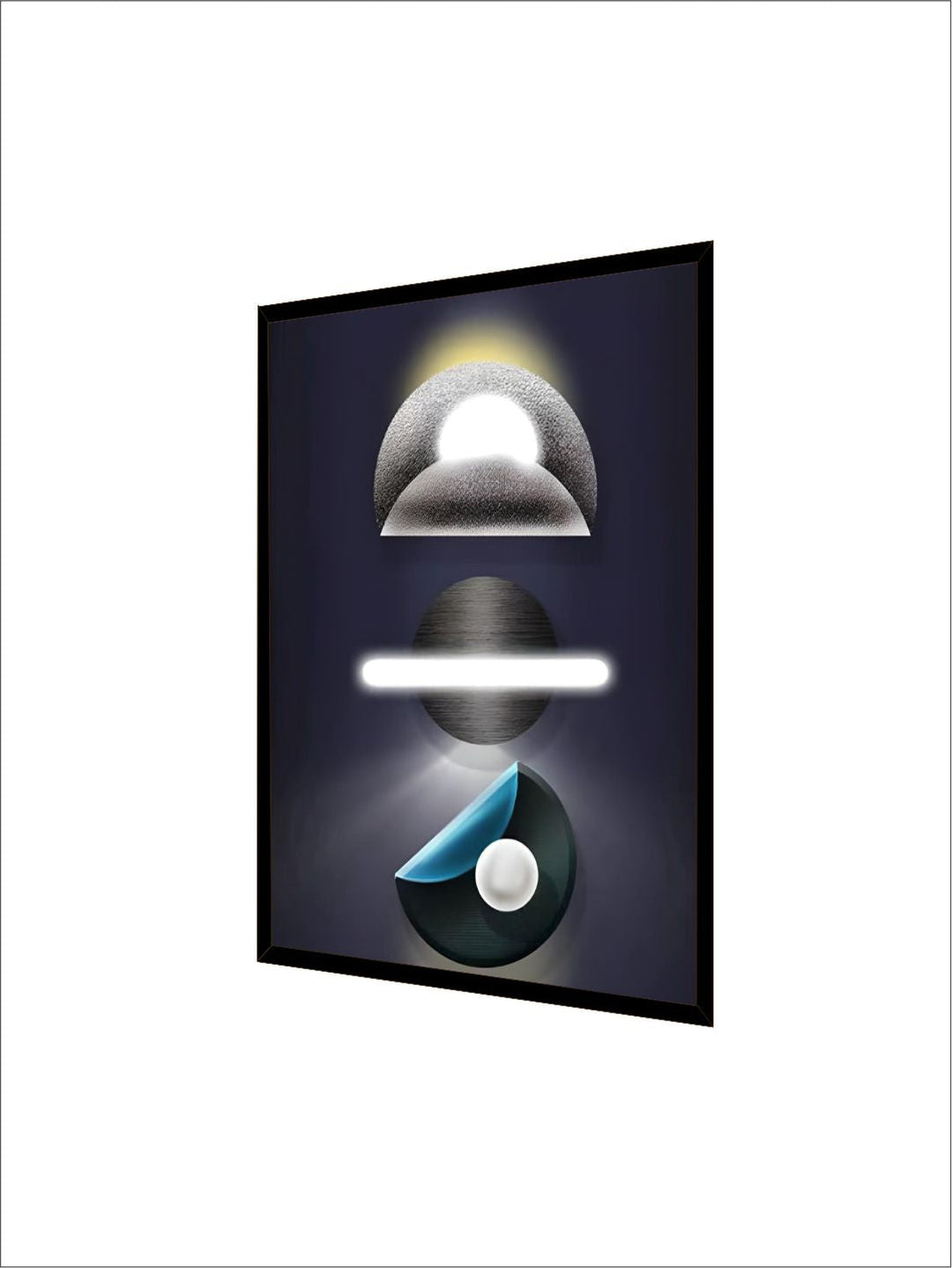 Abstract Futuristic Elements Modern Aesthetics Wall Art 