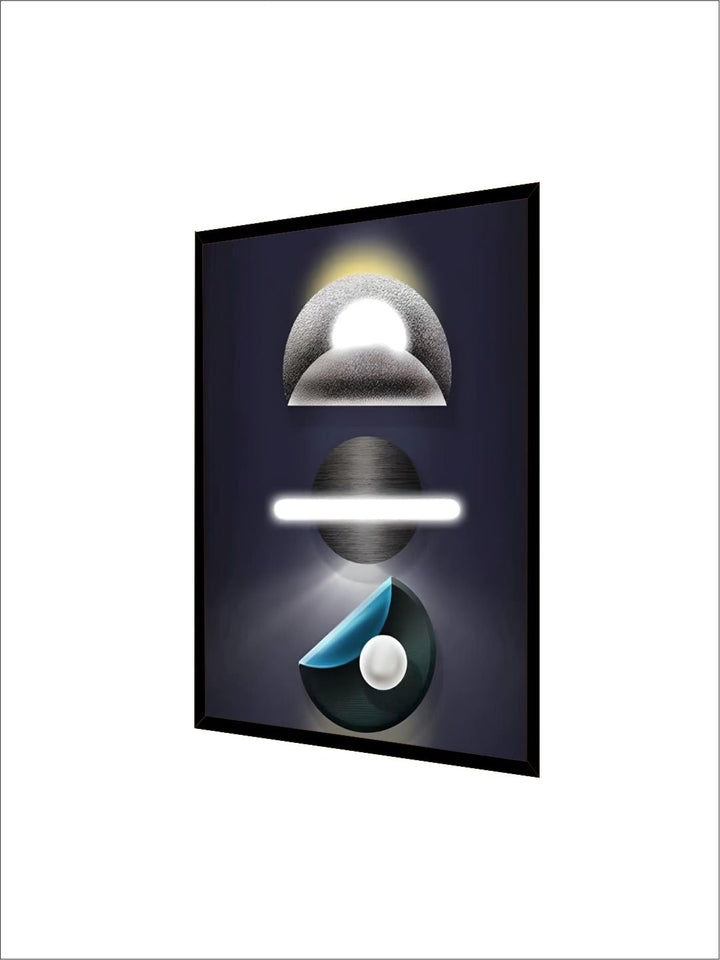 Abstract Futuristic Elements Modern Aesthetics Wall Art 