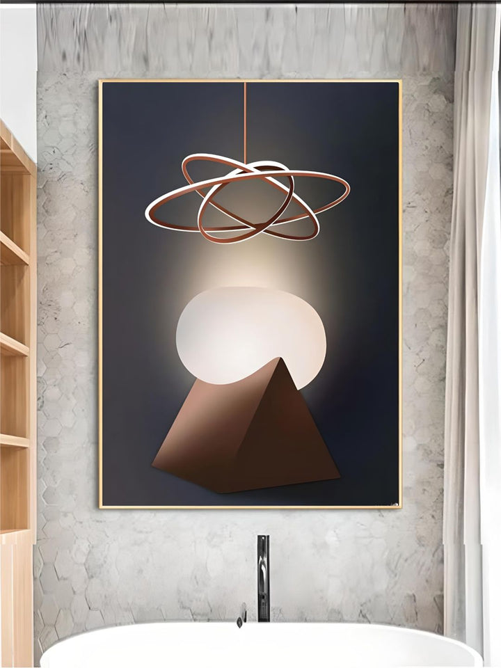 Abstract Futuristic Elements Modern Aesthetics Wall Art 