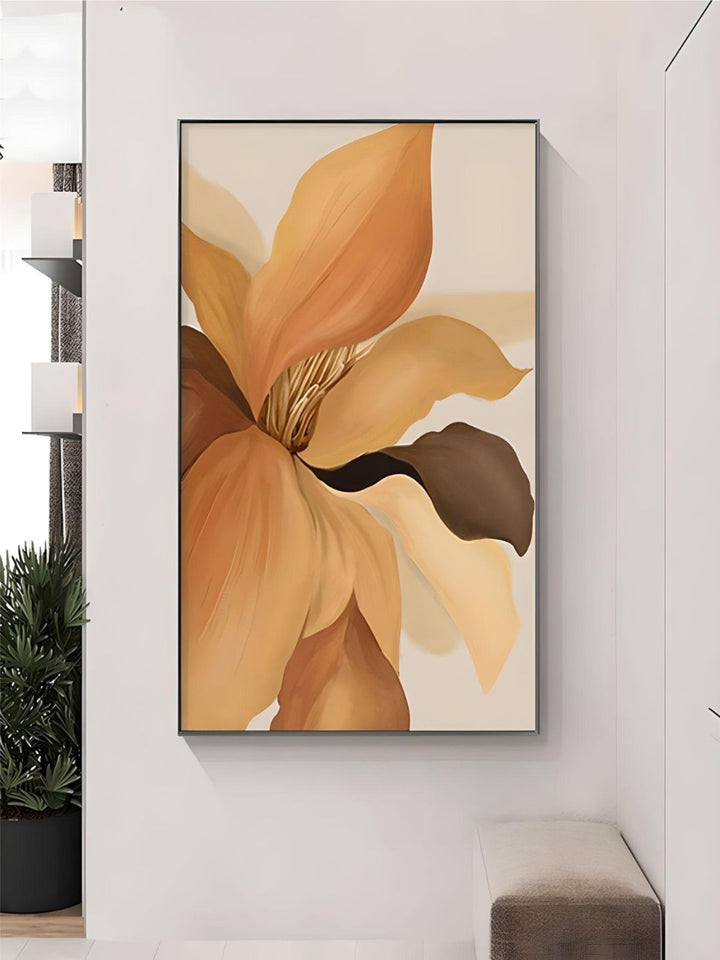 Exotic Floral White Petal Wall Art Fine Art Canvas Prints Modern Abstract Botanical Pictures For Living Room Dining Room Home Office Decor