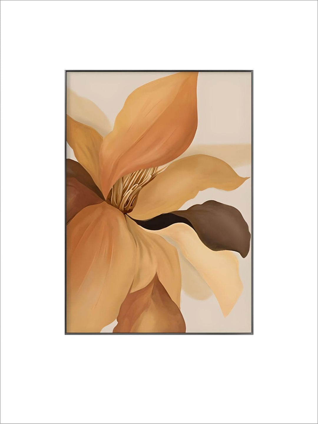 Exotic Floral White Petal Wall Art Fine Art Canvas Prints Modern Abstract Botanical Pictures For Living Room Dining Room Home Office Decor