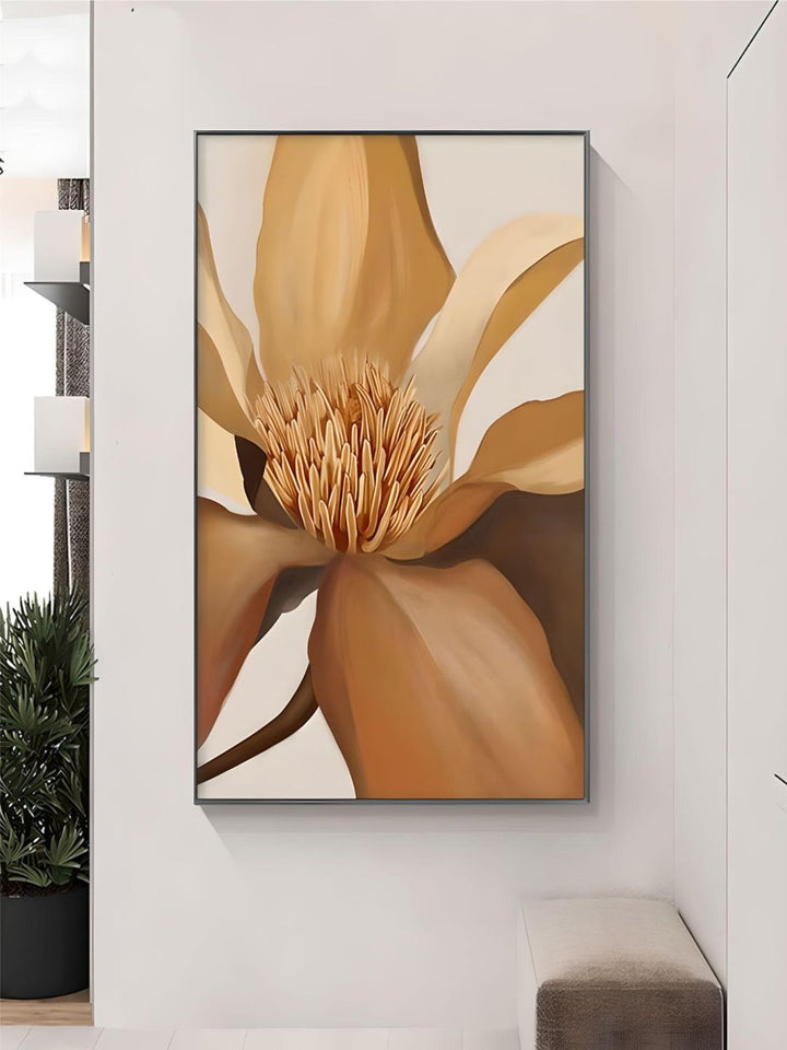 Exotic Floral White Petal Wall Art Fine Art Canvas Prints Modern Abstract Botanical Pictures For Living Room Dining Room Home Office Decor