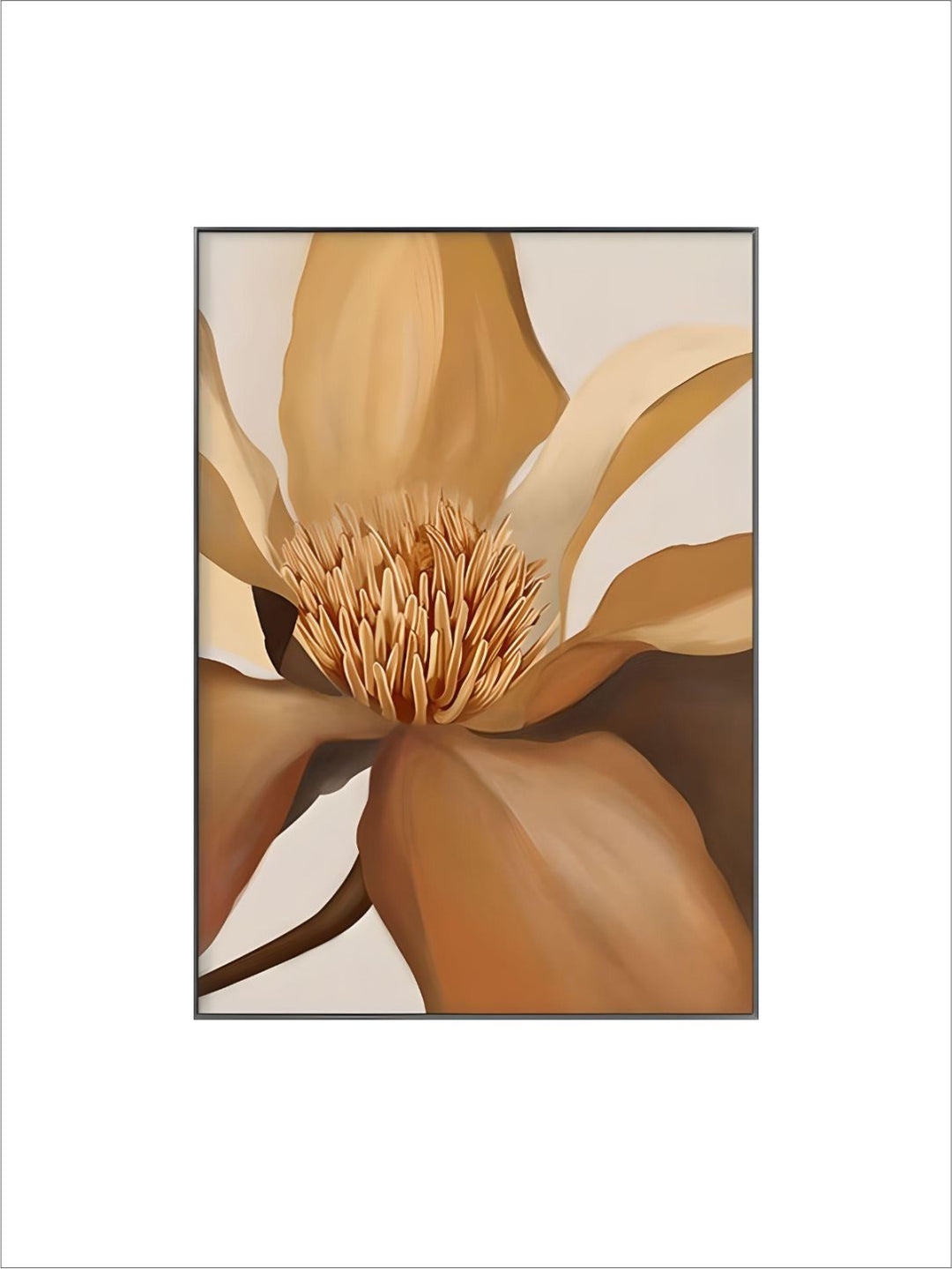 Exotic Floral White Petal Wall Art Fine Art Canvas Prints Modern Abstract Botanical Pictures For Living Room Dining Room Home Office Decor