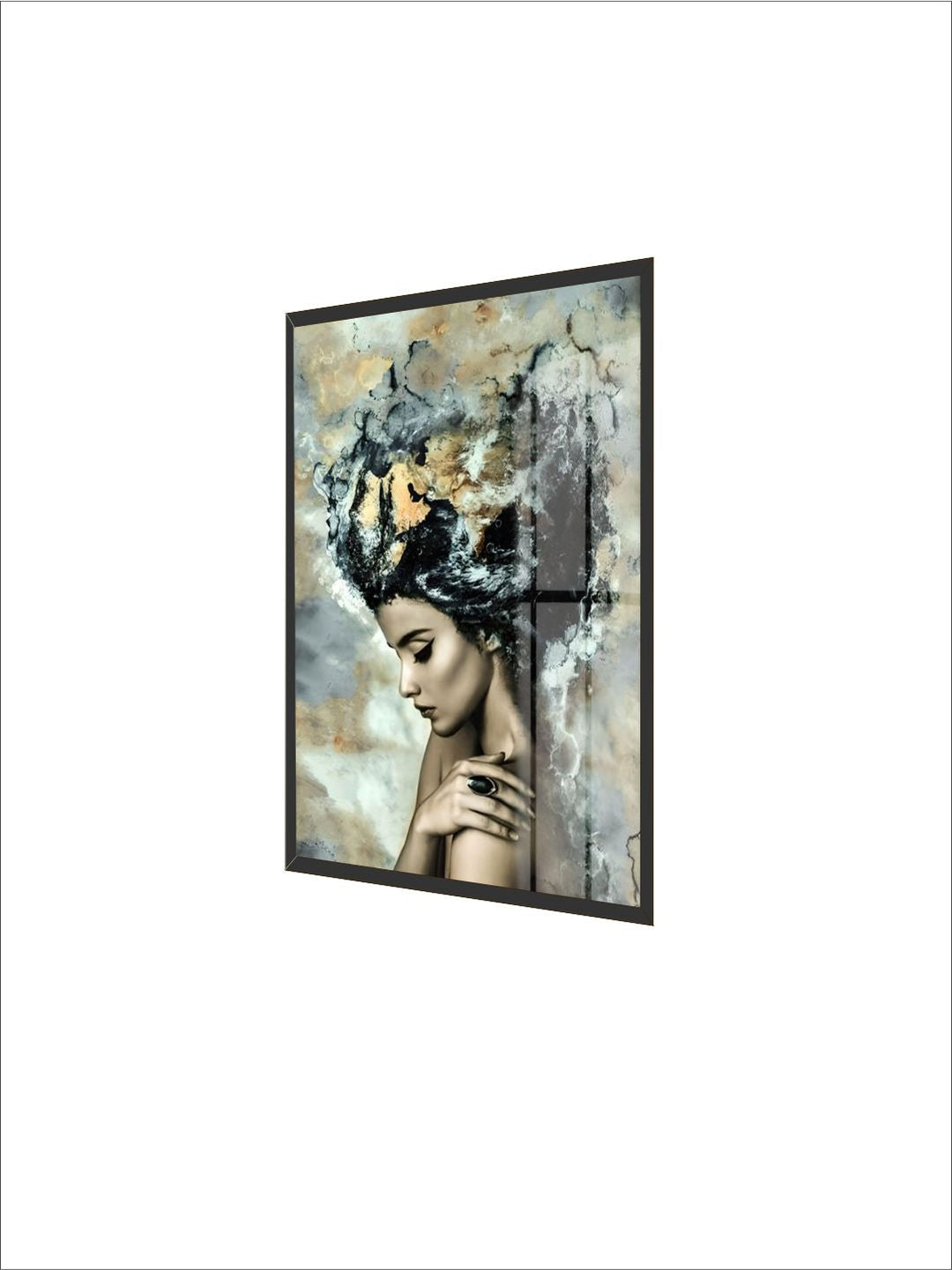 Girl Becomes Marble Abstract Nordic Fashion Figure Art Poster Fine Art Canvas Print Picture For Modern Interior Design Home Decoration