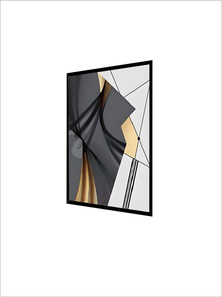 Geometric Flowing Shapes Abstract Wall Art Fine Art Canvas Prints Pictures For Modern Apartment Living Room Minimalist Home Office Interiors