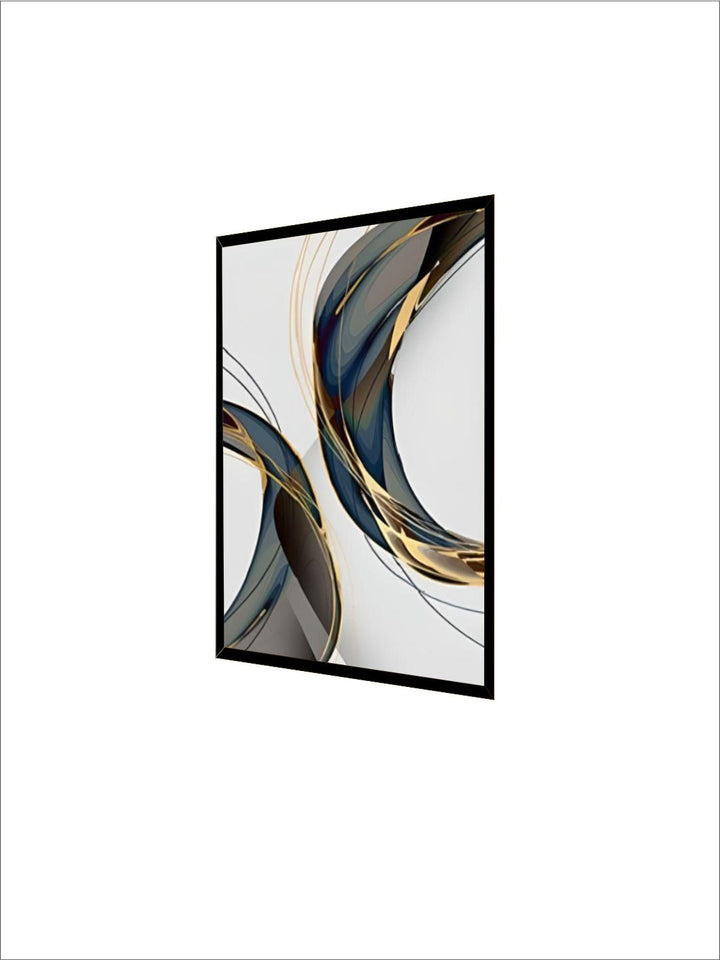 Geometric Flowing Shapes Abstract Wall Art Fine Art Canvas Prints Pictures For Modern Apartment Living Room Minimalist Home Office Interiors