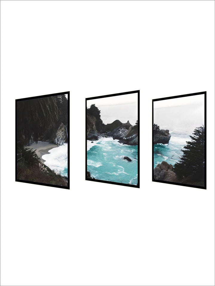 Hidden Cove Tropical Coastal Landscape Wall Art Fine Art Canvas Prints Beachscape Nordic Style Seascape Pictures For Office Living Room Decor