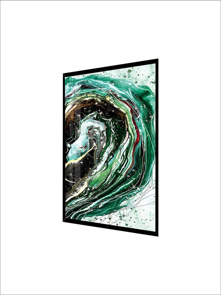 Luxury Abstract Nordic Wall Art Lucky Golden Fish Green Blue Contemporary Fine Art Canvas Prints Luxury Home Office Wall Art Decor