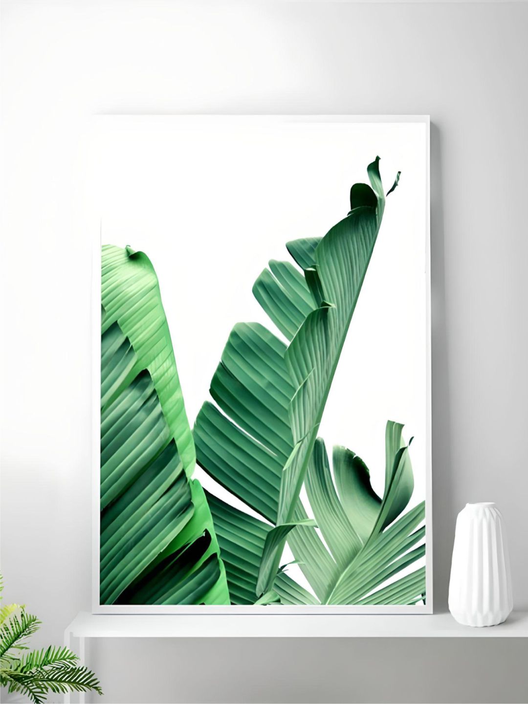 Lush Green Leaves Posters Tropical Plants Flora Fine Art Canvas Prints Nordic Wall Art For Living Room Dining Room Modern Home Decoration