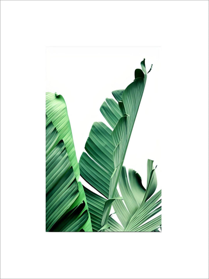 Lush Green Leaves Posters Tropical Plants Flora Fine Art Canvas Prints Nordic Wall Art For Living Room Dining Room Modern Home Decoration