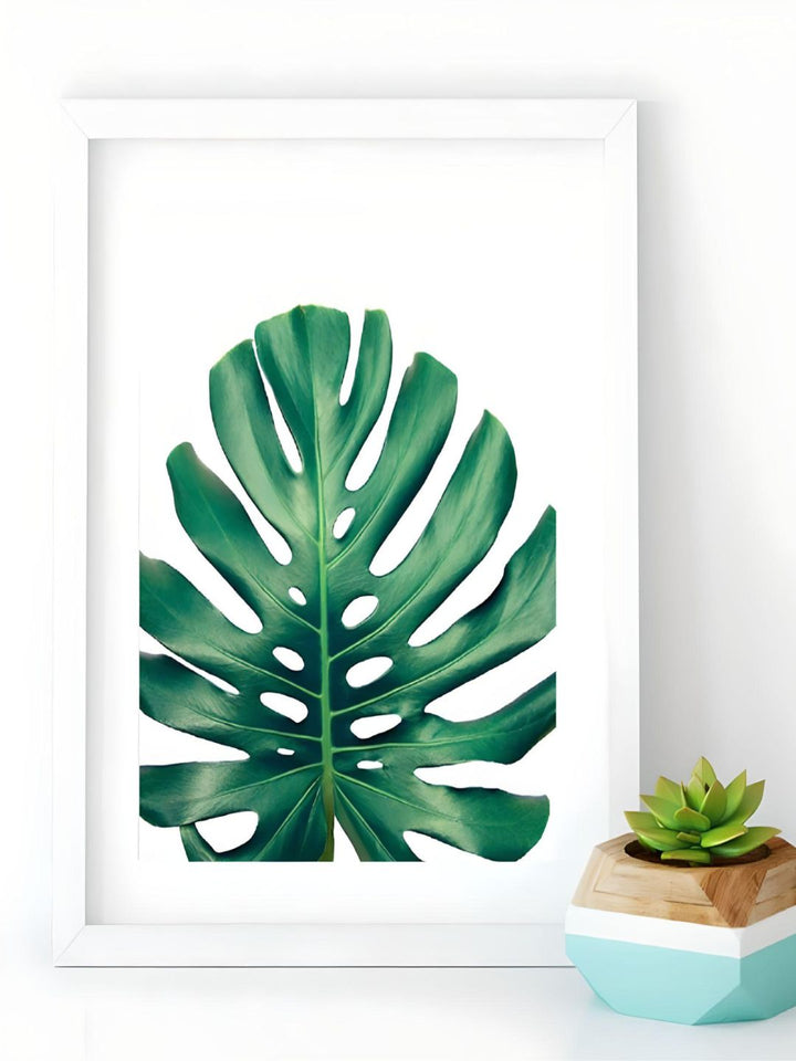 Lush Green Leaves Posters Tropical Plants Flora Fine Art Canvas Prints Nordic Wall Art For Living Room Dining Room Modern Home Decoration