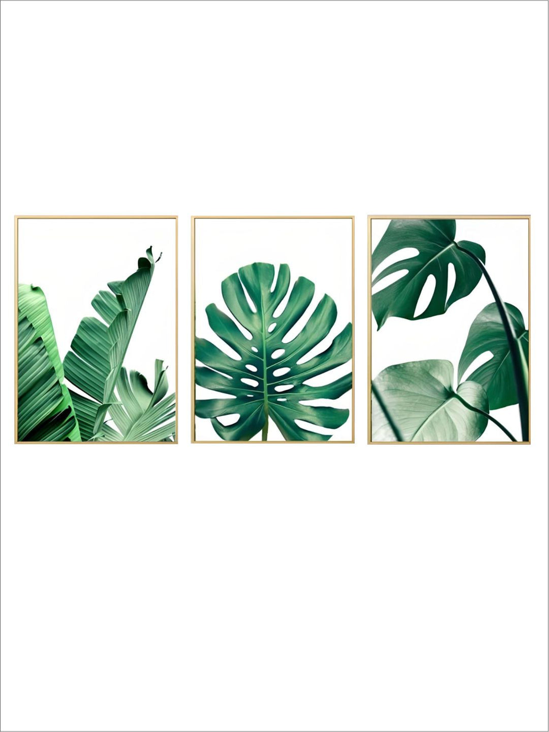 Lush Green Leaves Posters Tropical Plants Flora Fine Art Canvas Prints Nordic Wall Art For Living Room Dining Room Modern Home Decoration