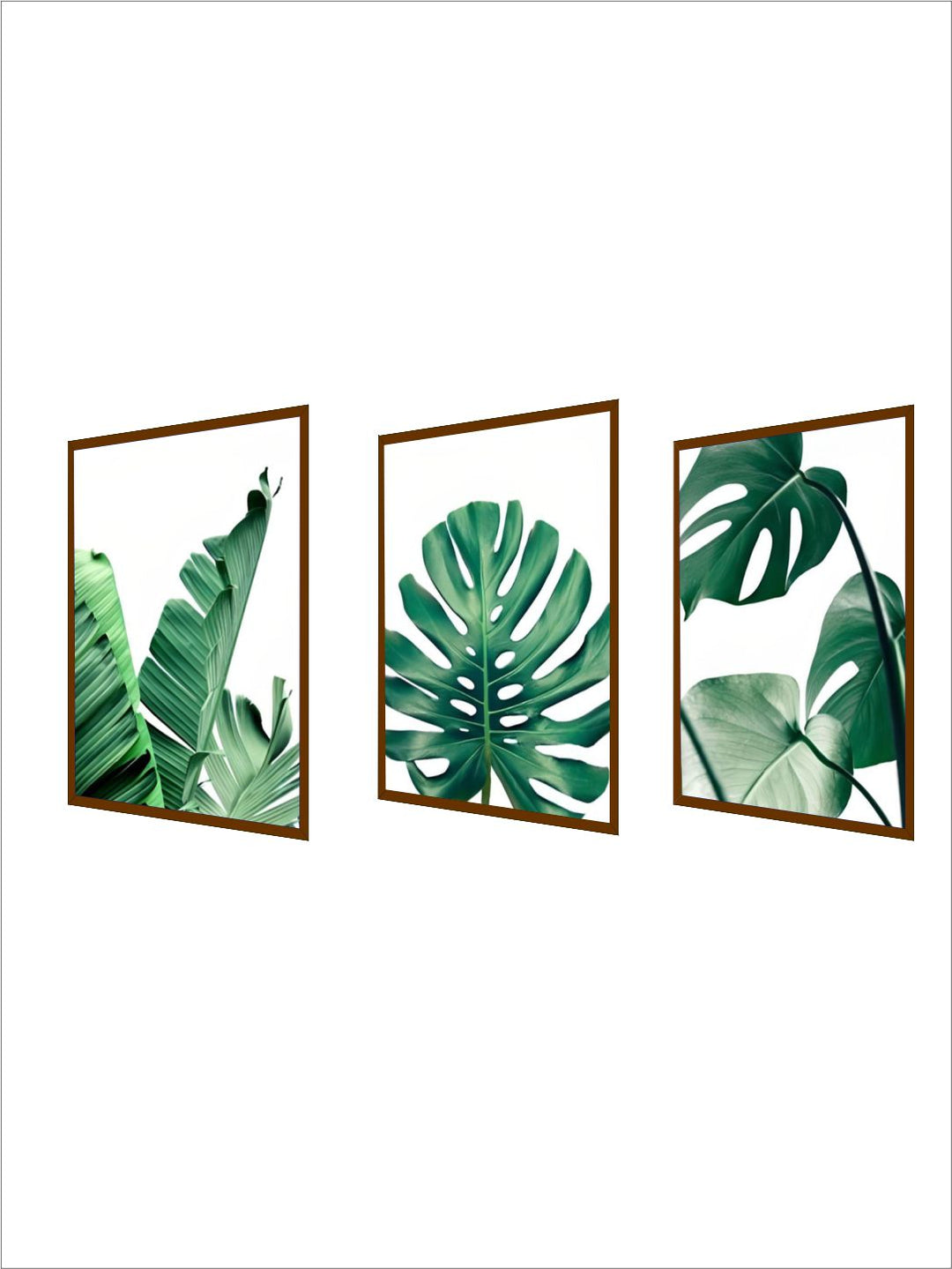 Lush Green Leaves Posters Tropical Plants Flora Fine Art Canvas Prints Nordic Wall Art For Living Room Dining Room Modern Home Decoration