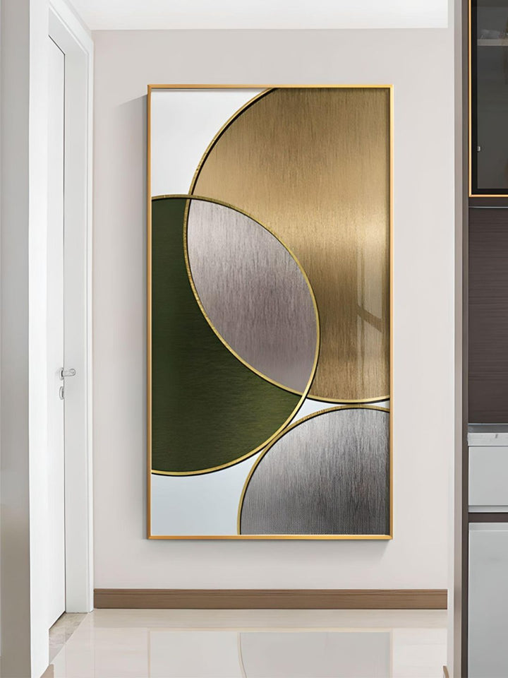 Modern Abstract Geometric Circles Wall Art Fine Art Canvas Prints Pictures For Luxury Living Room Dining Room Hotel Bedroom Home Office Art Decor