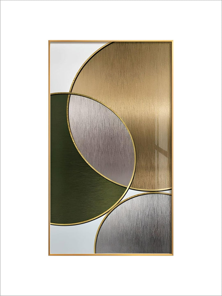 Modern Abstract Geometric Circles Wall Art Fine Art Canvas Prints Pictures For Luxury Living Room Dining Room Hotel Bedroom Home Office Art Decor