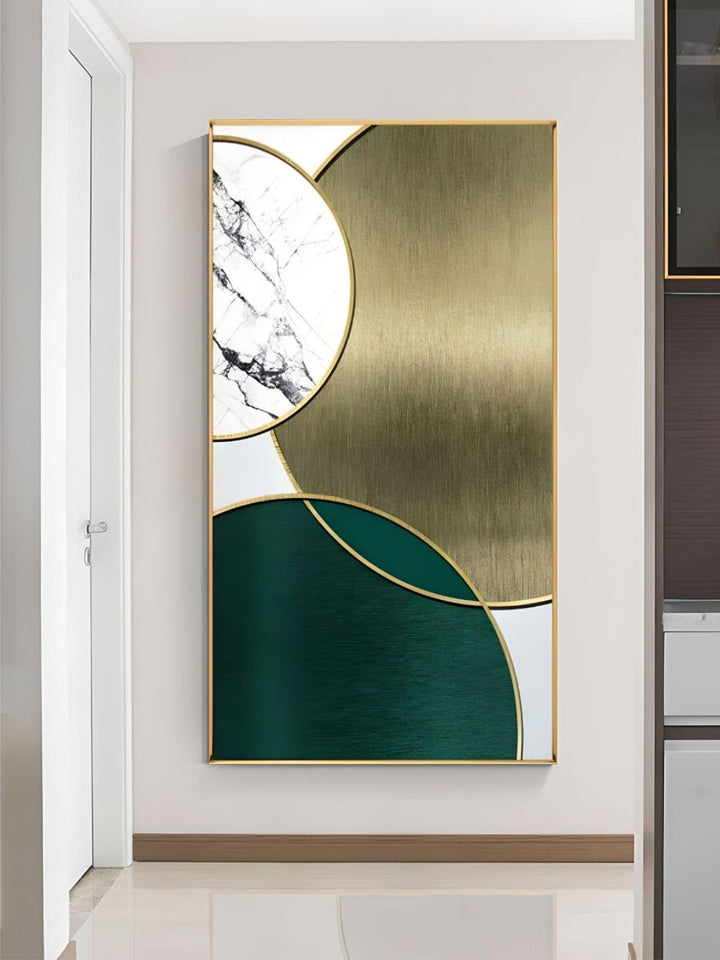 Modern Abstract Geometric Circles Wall Art Fine Art Canvas Prints Pictures For Luxury Living Room Dining Room Hotel Bedroom Home Office Art Decor
