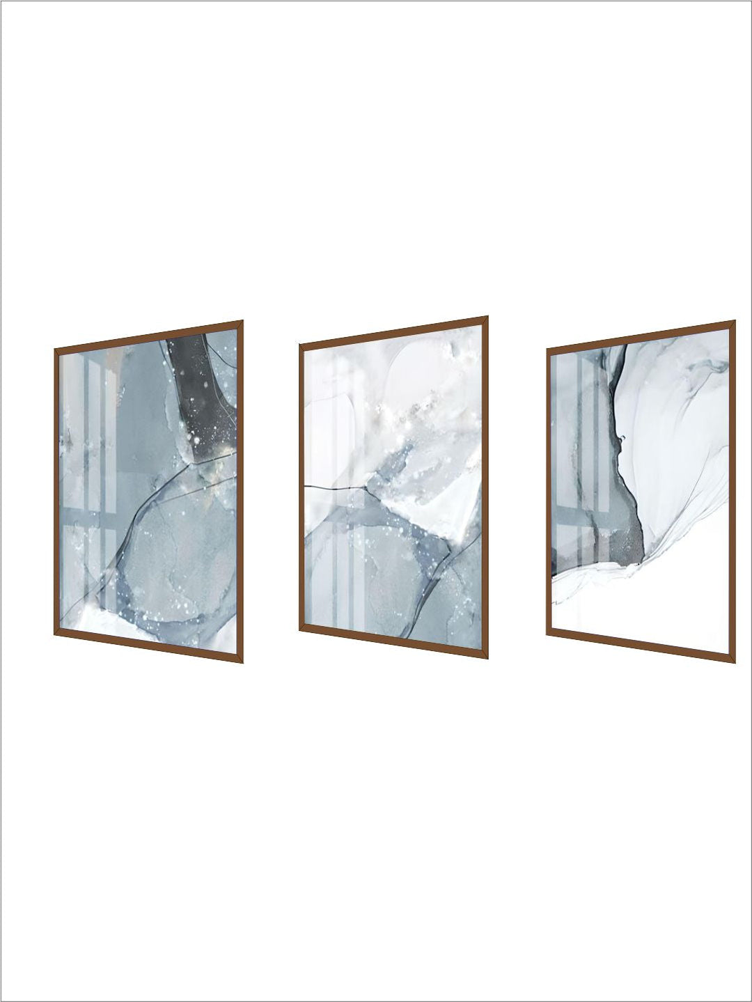 Abstract Blue Black Slate Grey Marble Wall Art Posters Fine Art Canvas Prints Modern Nordic Pictures For Kitchen Bathroom Modern Home Decor