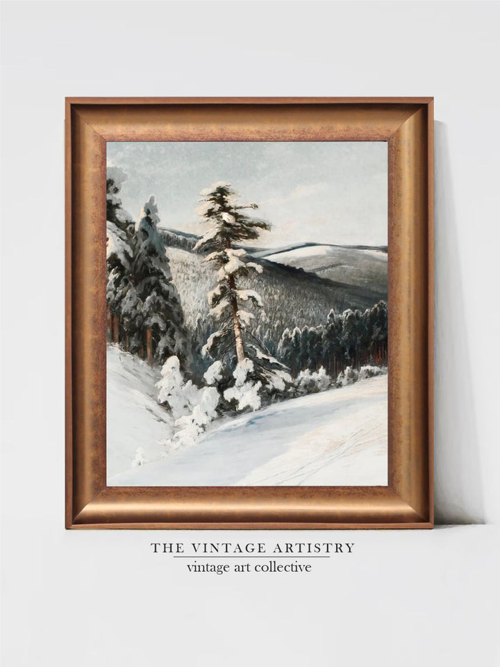 The Vintage Artistry White & Grey Forest Landscape Wall Art