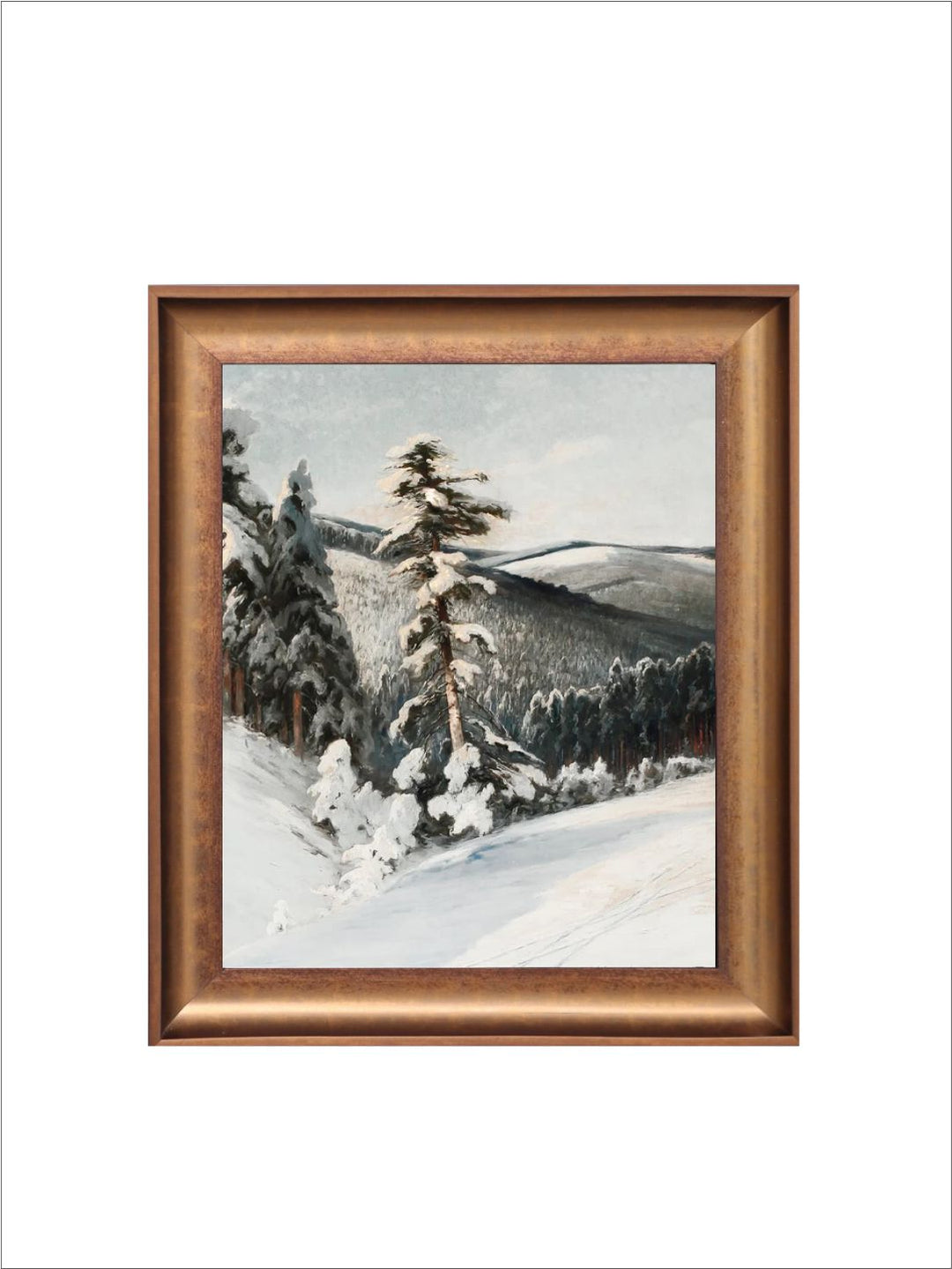 The Vintage Artistry White & Grey Forest Landscape Wall Art