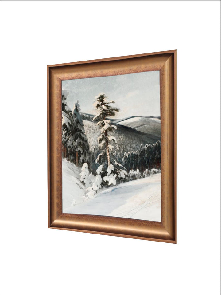 The Vintage Artistry White & Grey Forest Landscape Wall Art